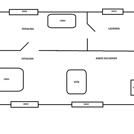 Dom Nad Jeziorem Trzy Tonie Apartment *